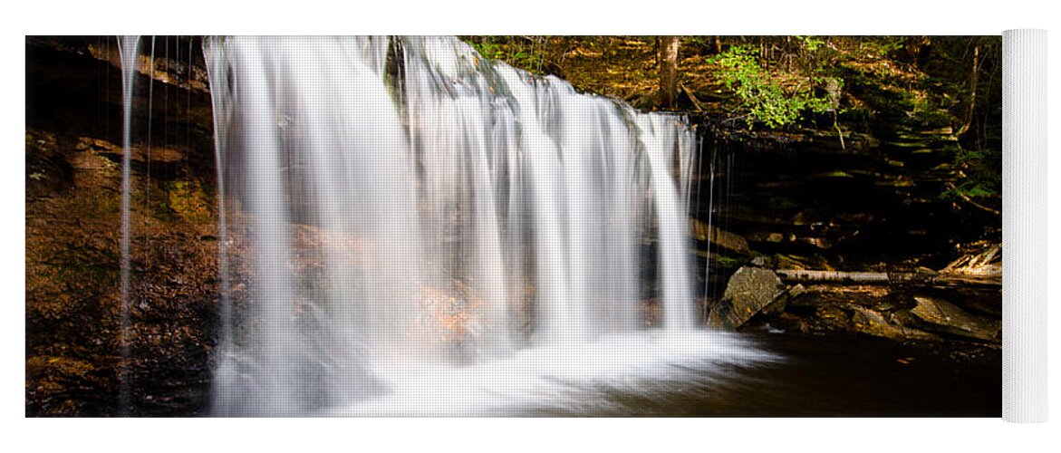 Cascade Waterfalls Yoga Mat featuring the photograph Across the Ledge Waterfall by Crystal Wightman