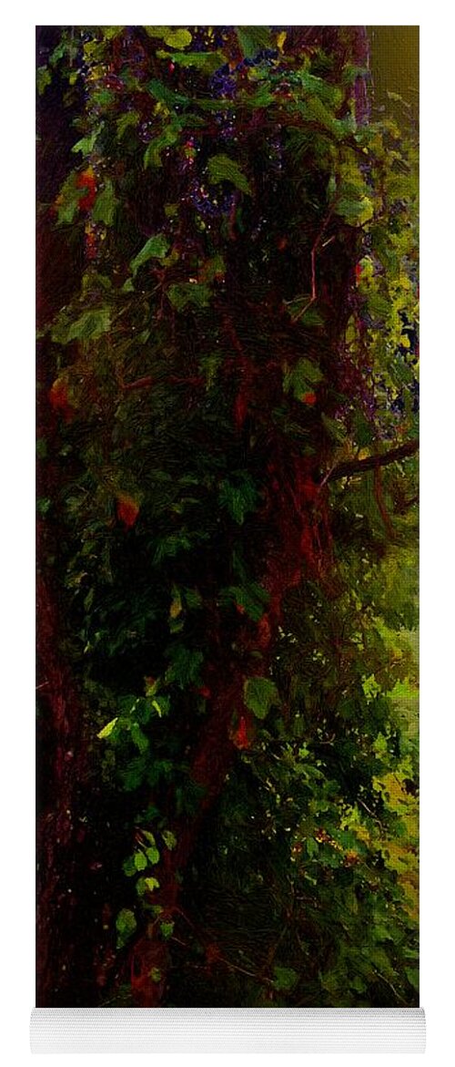 Tree Yoga Mat featuring the painting Adorned in Autumn by RC DeWinter