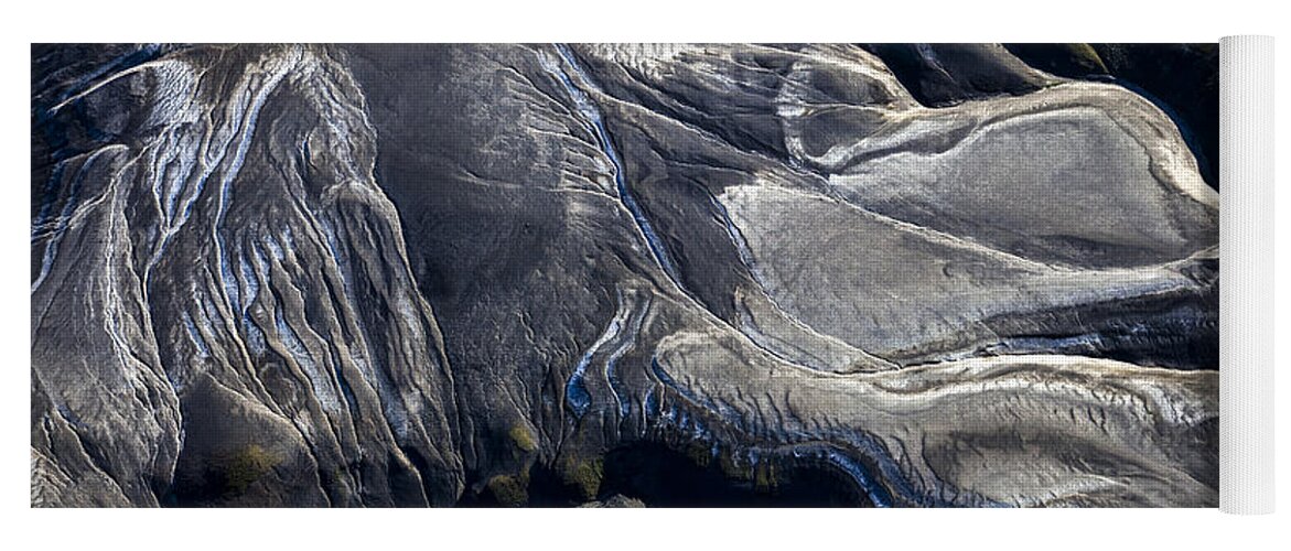 Aerial Photo Yoga Mat featuring the photograph Aerial photography iceland by Gunnar Orn Arnason
