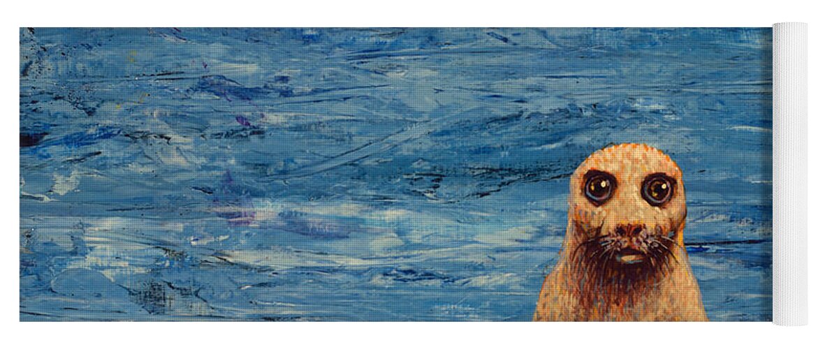 Afloat Yoga Mat featuring the painting Afloat by James W Johnson