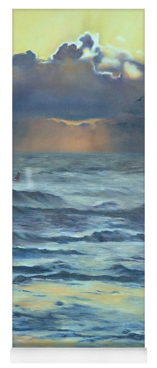 Landscape Yoga Mat featuring the painting After the Storm by Lori Brackett