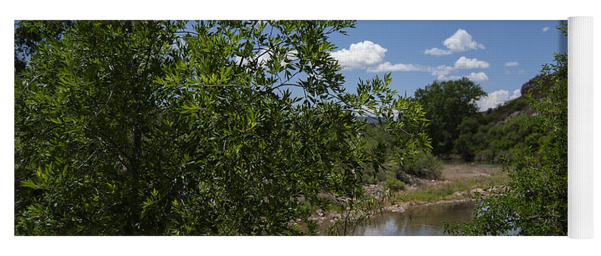 Stream Yoga Mat featuring the photograph Afternoon by the Stream by Judy Hall-Folde