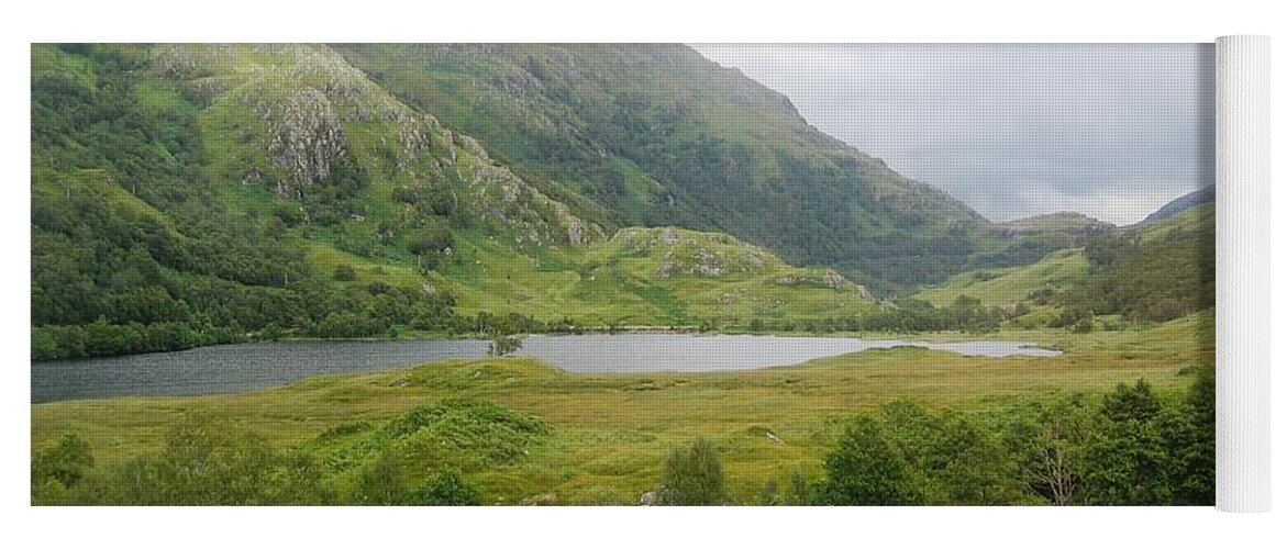 Scottish Highlands Yoga Mat featuring the photograph All The Greens by Denise Railey