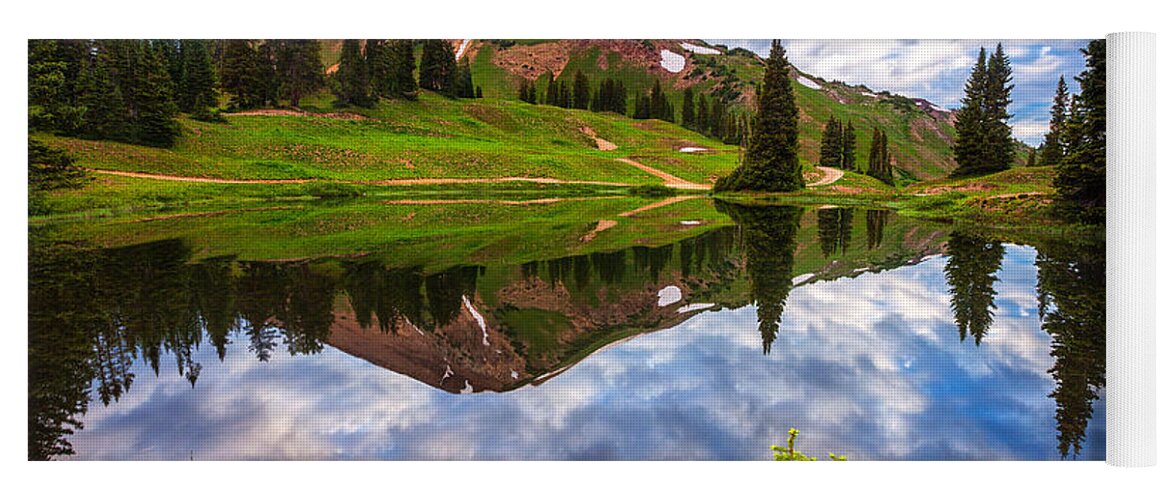Colorado Yoga Mat featuring the photograph Alpine Morning by Darren White
