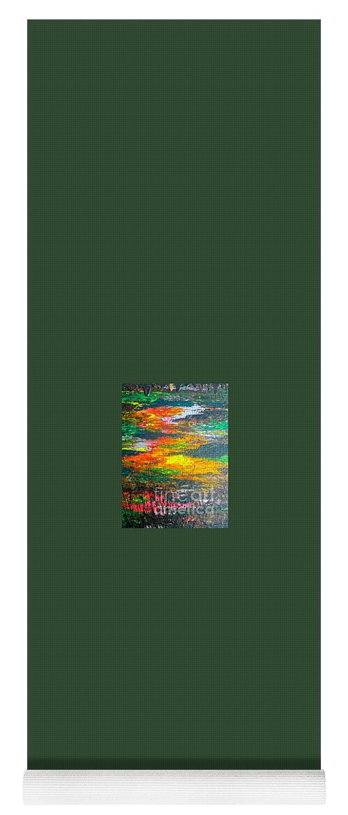 Abstract Yoga Mat featuring the painting Amazon Jungle by Jacqueline Athmann