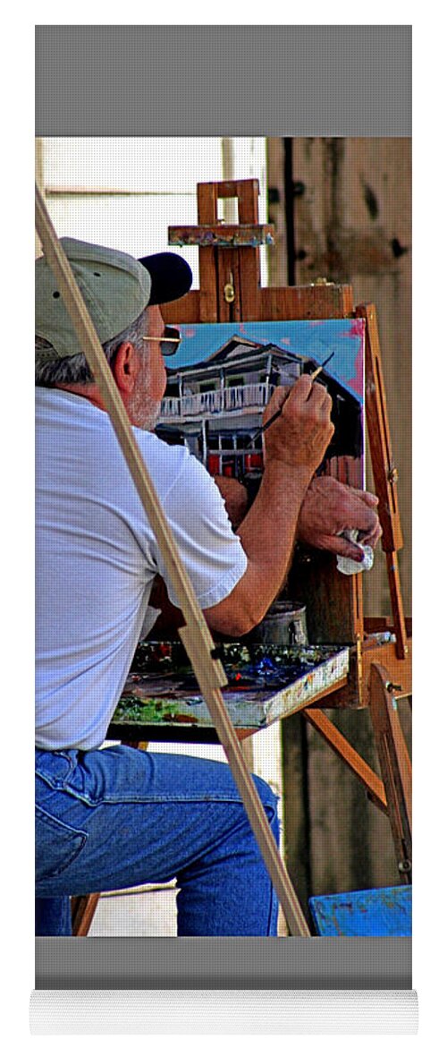 8 X 10 Photos Yoga Mat featuring the photograph An Artist Old Town Locke by Joseph Coulombe