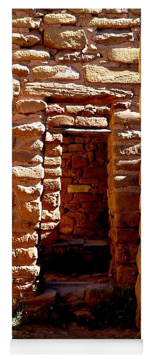 Ancient Yoga Mat featuring the photograph Ancient Doorways by Alan Socolik