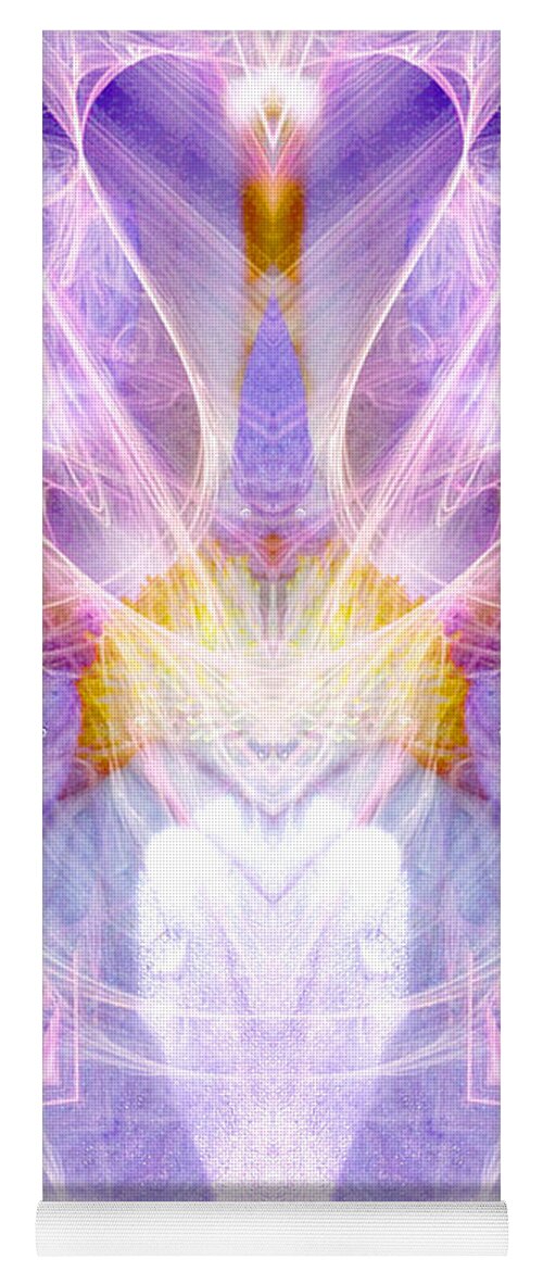Angel Yoga Mat featuring the digital art Angel of Beauty by Diana Haronis