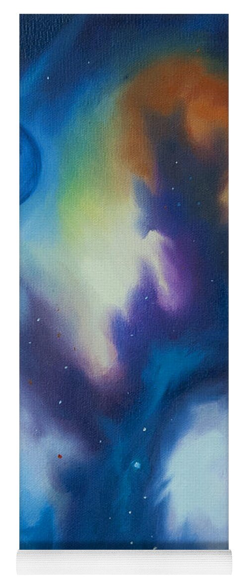 Planet Yoga Mat featuring the painting Aramon Nebula by James Hill