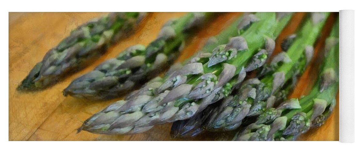 Vegetables Yoga Mat featuring the photograph Asparagus by Michelle Calkins
