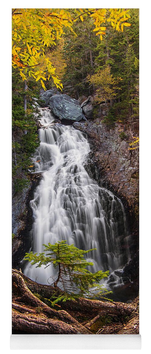 Autumn Yoga Mat featuring the photograph Autumn at Crystal Cascade by White Mountain Images