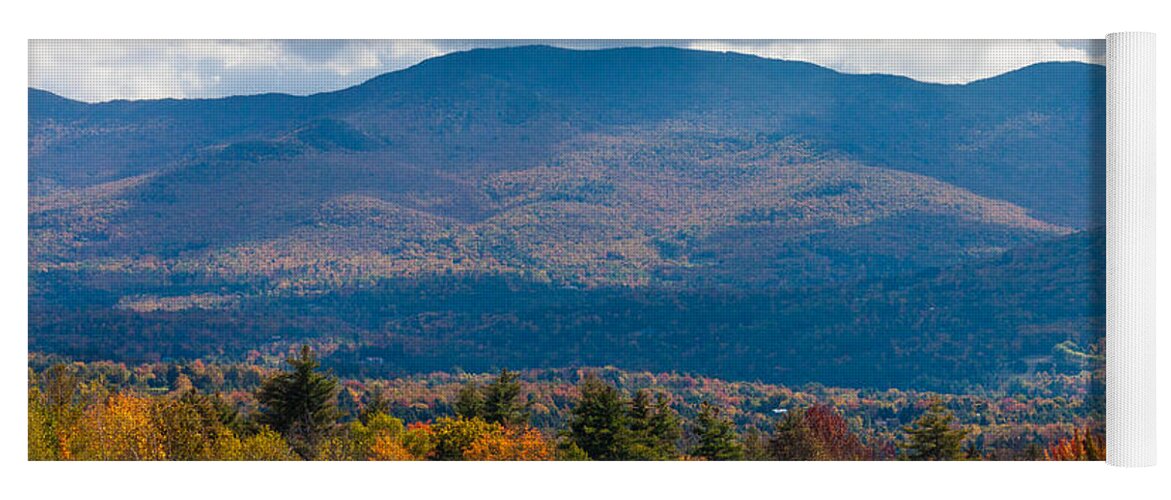 Autumn Yoga Mat featuring the photograph Autumn in Vermont by Thomas Marchessault