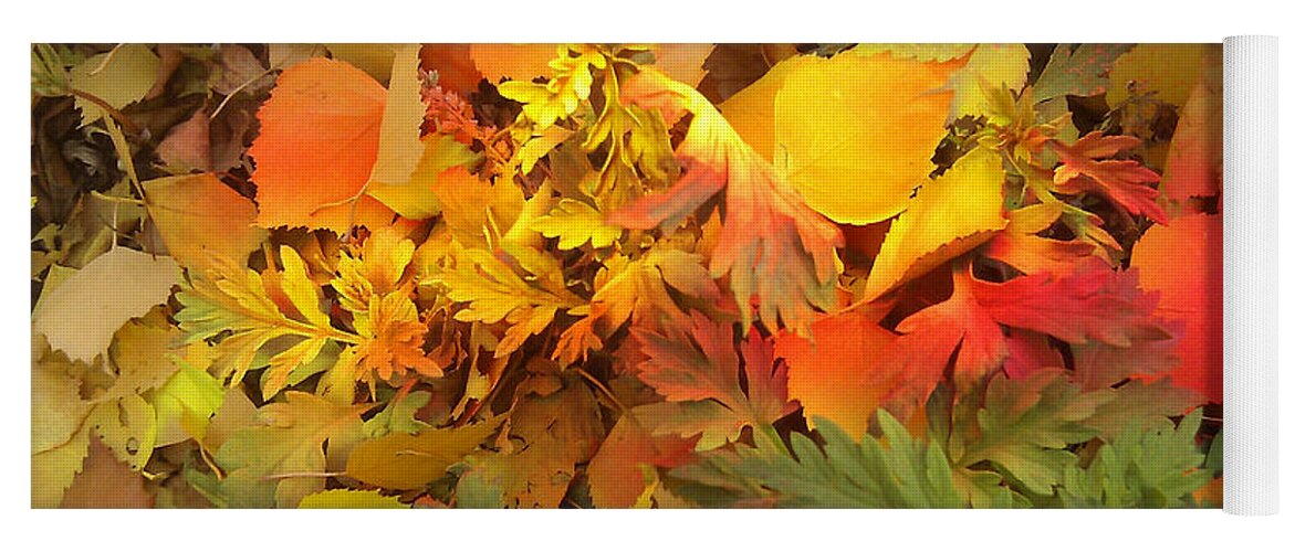 Autumn Masquerade Yoga Mat featuring the photograph Autumn Masquerade by Martin Howard