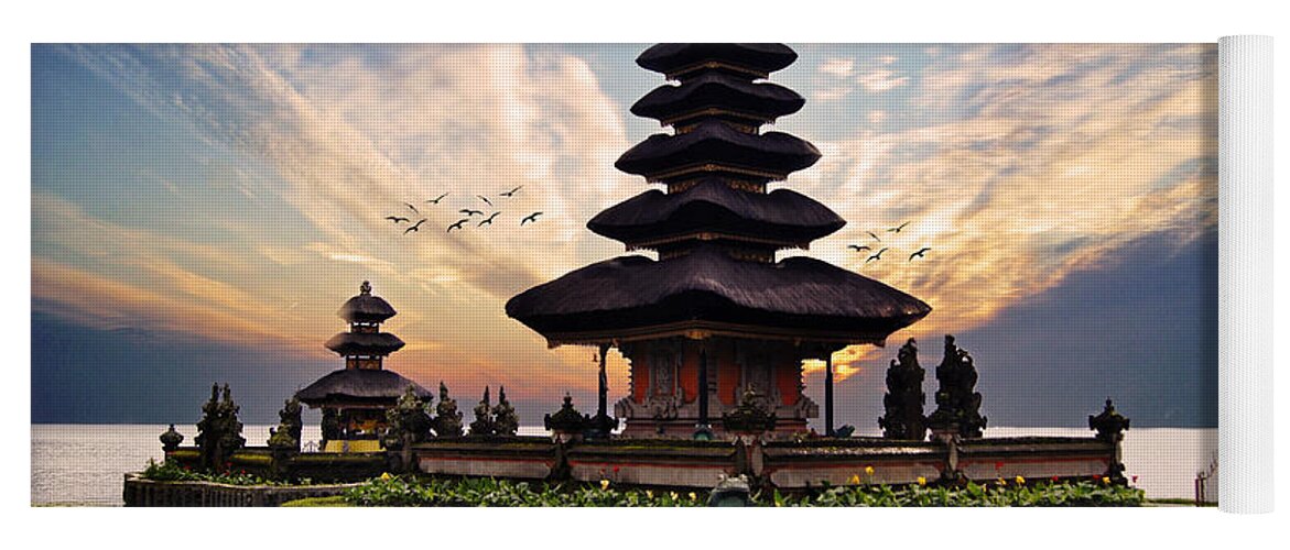 Bali Yoga Mat featuring the photograph Bali Water Temple 2 by Ben Yassa