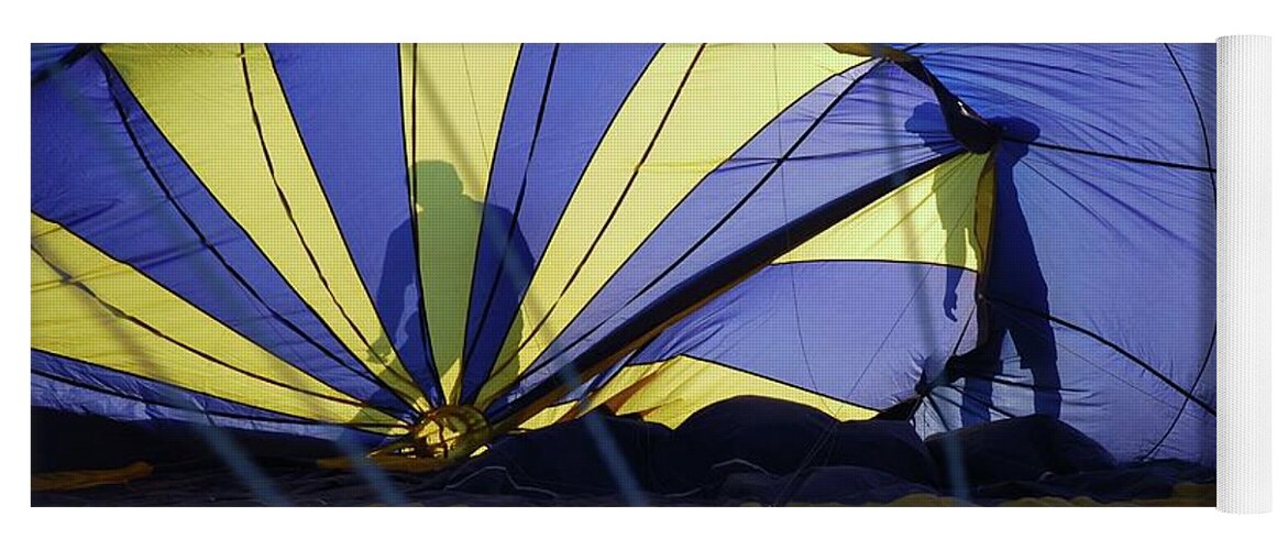 Silhouette Yoga Mat featuring the photograph Balloon Fantasy 4 by Allen Beatty