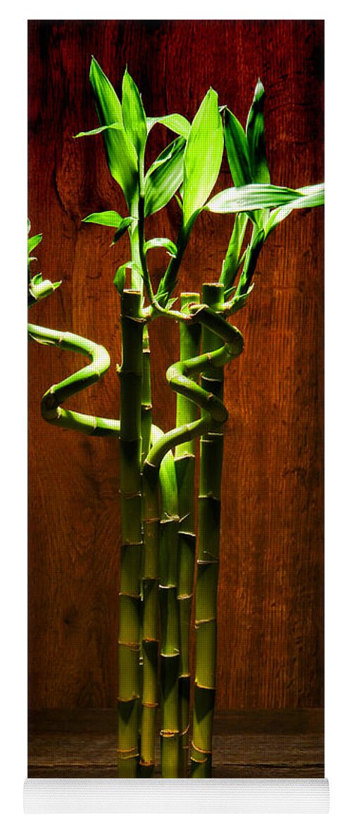Lucky Yoga Mat featuring the photograph Bambooesque by Olivier Le Queinec