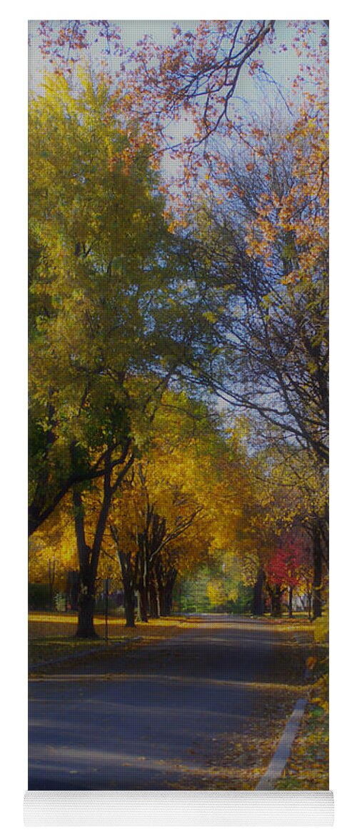 Soft Yoga Mat featuring the photograph Beautiful Autumn by Frank J Casella