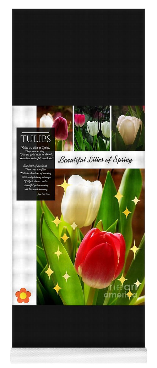 Tulips Yoga Mat featuring the photograph Beautiful Tulip Series 1 by Joan-Violet Stretch