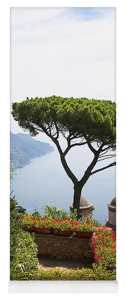 Ravello Yoga Mat featuring the photograph Beautiful View above the Amalfi Coast by Brenda Kean