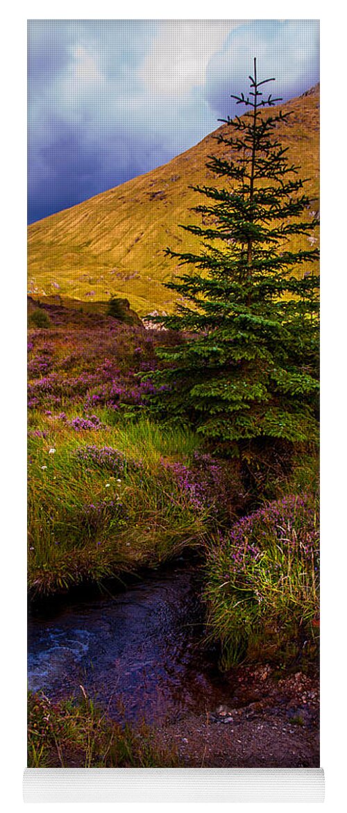 Nature Yoga Mat featuring the photograph Beauty all Around. Rest and Be Thankful. Scotland by Jenny Rainbow