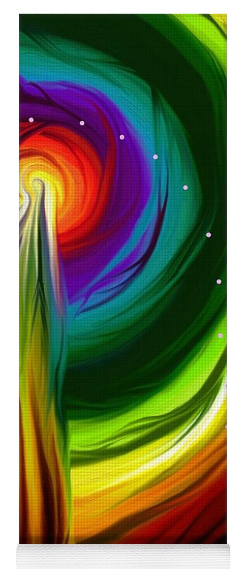 Abstract Yoga Mat featuring the digital art Becoming by Jennifer Galbraith