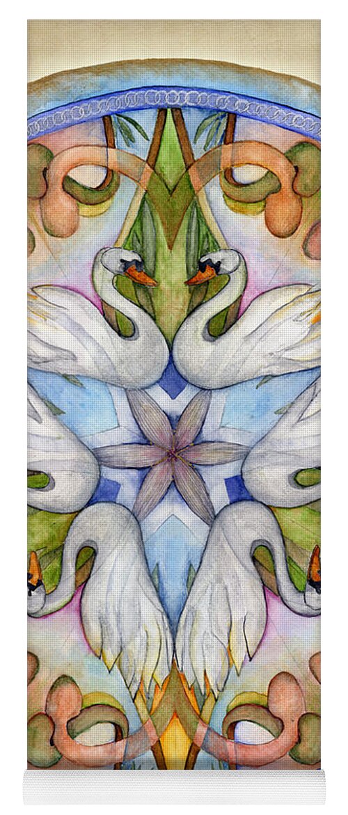 Mandala Art Yoga Mat featuring the painting Beloved Mandala by Jo Thomas Blaine