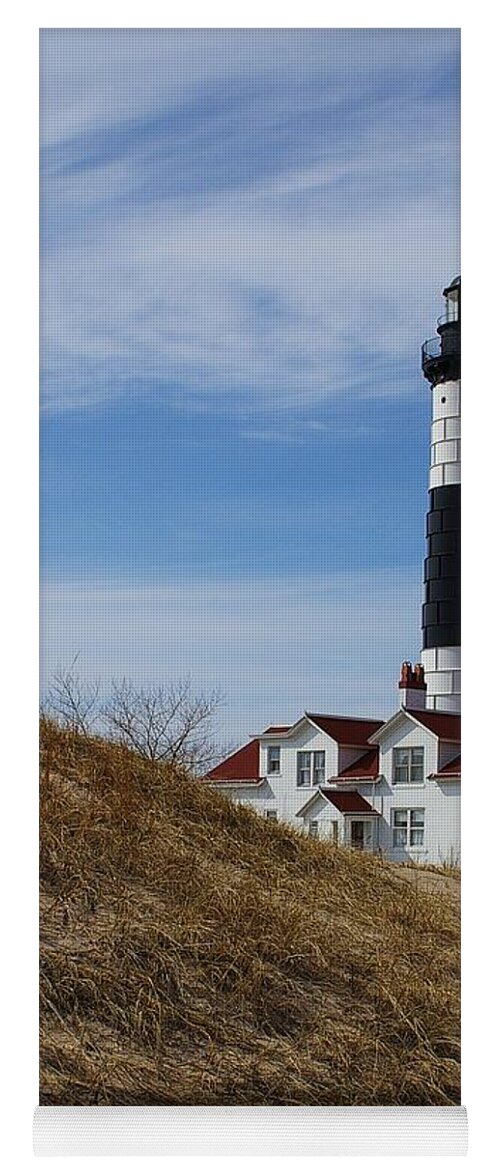 Lighthouse Yoga Mat featuring the photograph Big Sable by Randy Pollard