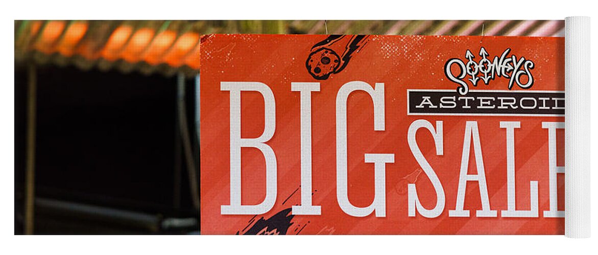 Artistic Yoga Mat featuring the photograph BIG SALE artistic sign by Brett Engle