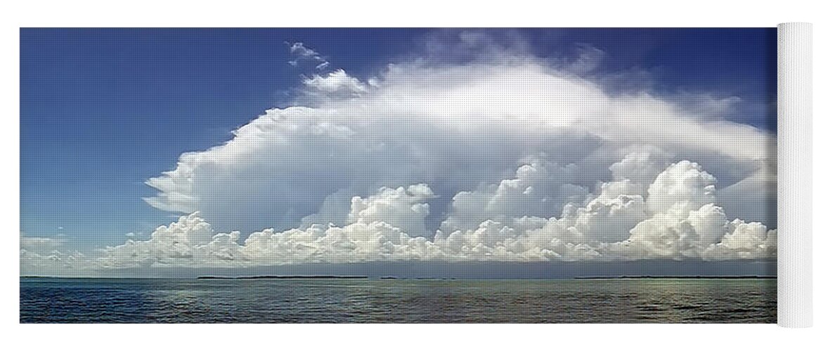 Duane Mccullough Yoga Mat featuring the photograph Big Thunderstorm over the Bay by Duane McCullough