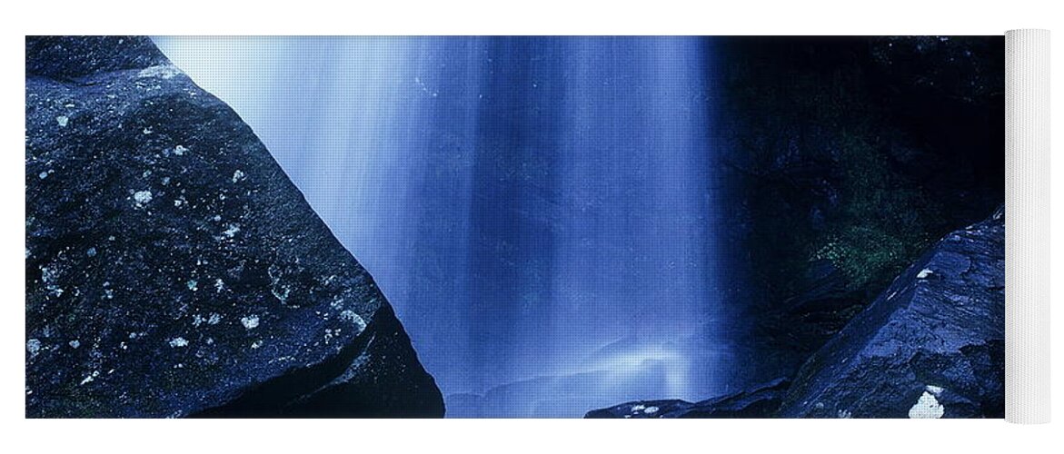 Waterfalls Yoga Mat featuring the photograph Blue Falls by Rodney Lee Williams