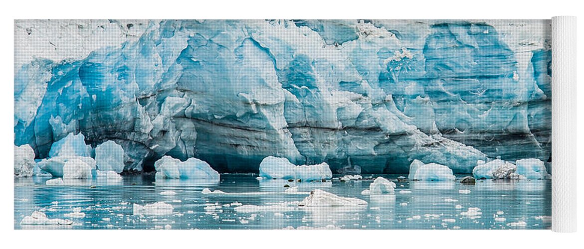 Alaska Yoga Mat featuring the photograph Blue Ice by Melinda Ledsome