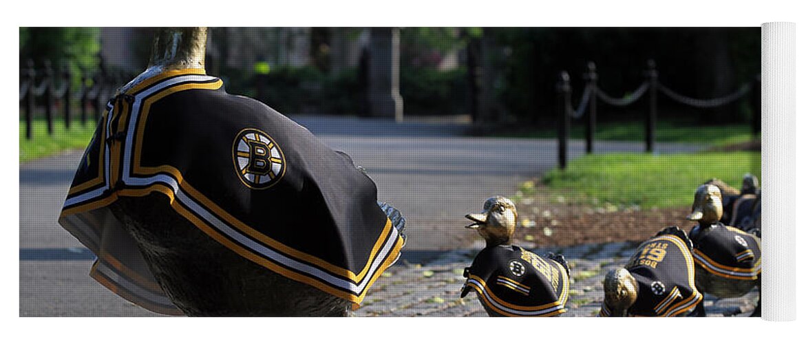 Bruins Yoga Mat featuring the photograph Boston Bruins Ducklings by Juergen Roth