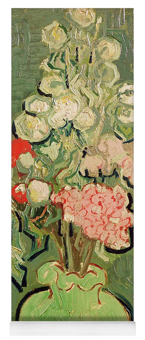 1890 Yoga Mat featuring the painting Bouquet of Flowers by Vincent van Gogh