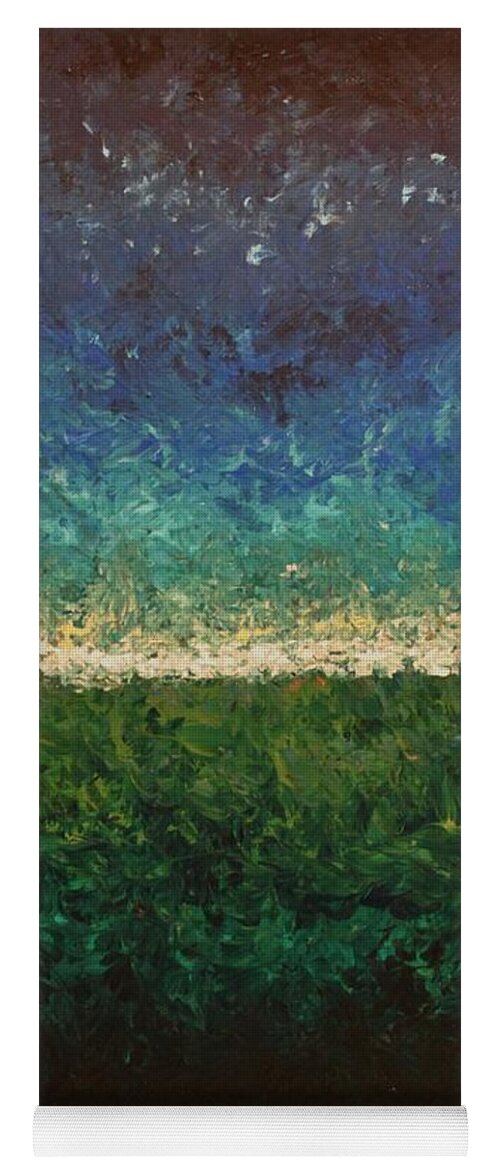 Abstract Yoga Mat featuring the painting Breathe by Todd Hoover