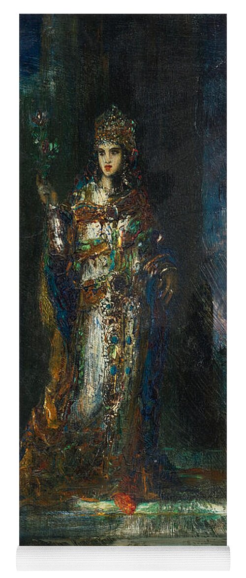 Gustave Moreau Yoga Mat featuring the painting Bride of the Night also known as the Song of Songs by Gustave Moreau