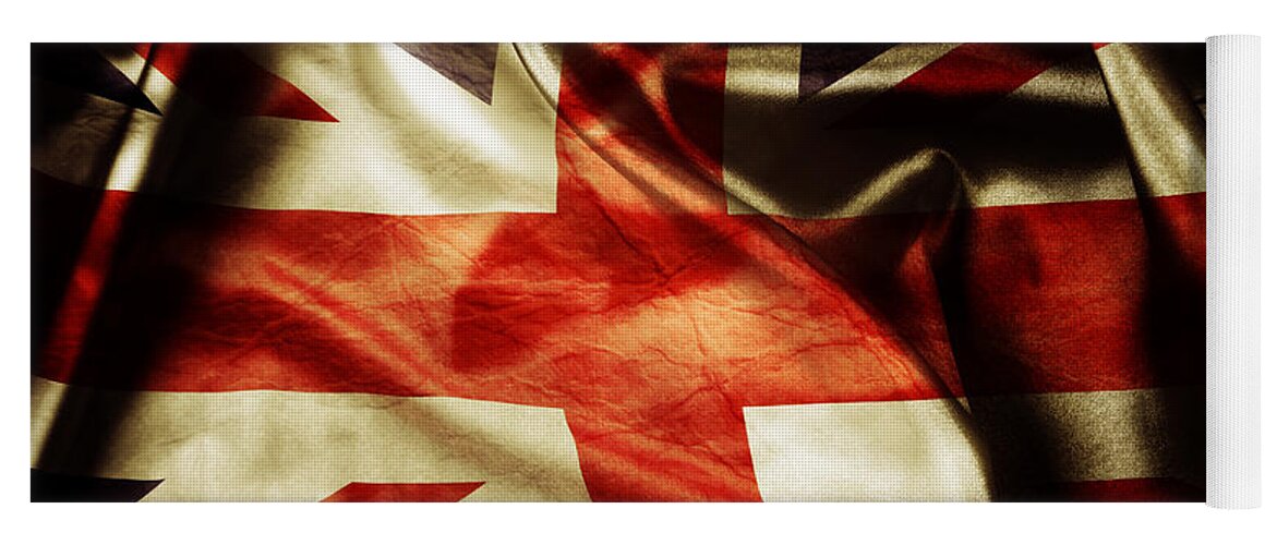Flag Yoga Mat featuring the photograph British flag 1 #1 by Les Cunliffe