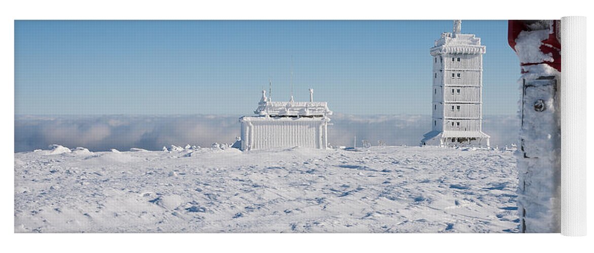 Outdoor Yoga Mat featuring the photograph Brocken in Winter, Harz by Andreas Levi