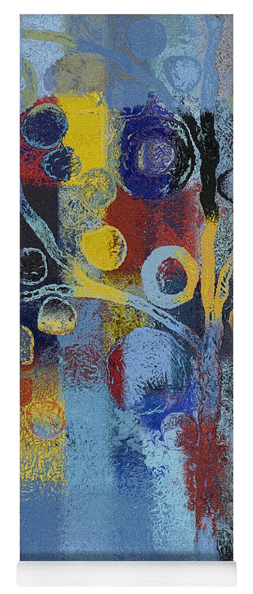 Tree Yoga Mat featuring the painting Bubble Tree - 7376106l by Variance Collections