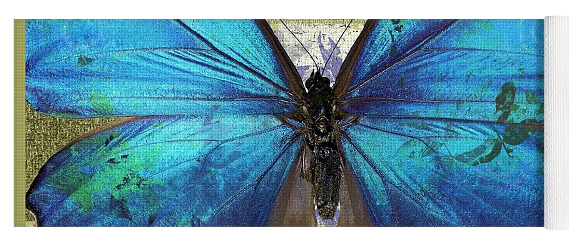 Butterfly Yoga Mat featuring the digital art Butterfly Art - s01bfr02 by Variance Collections