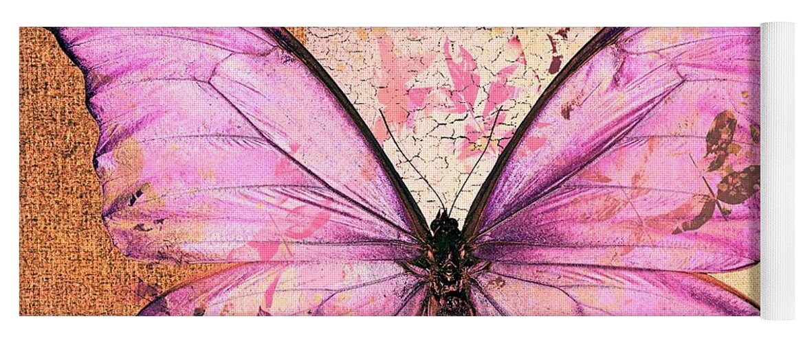 Butterfly Yoga Mat featuring the digital art Butterfly Art - sr51a by Variance Collections