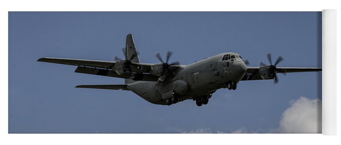 C-130 Yoga Mat featuring the photograph C130 by Airpower Art