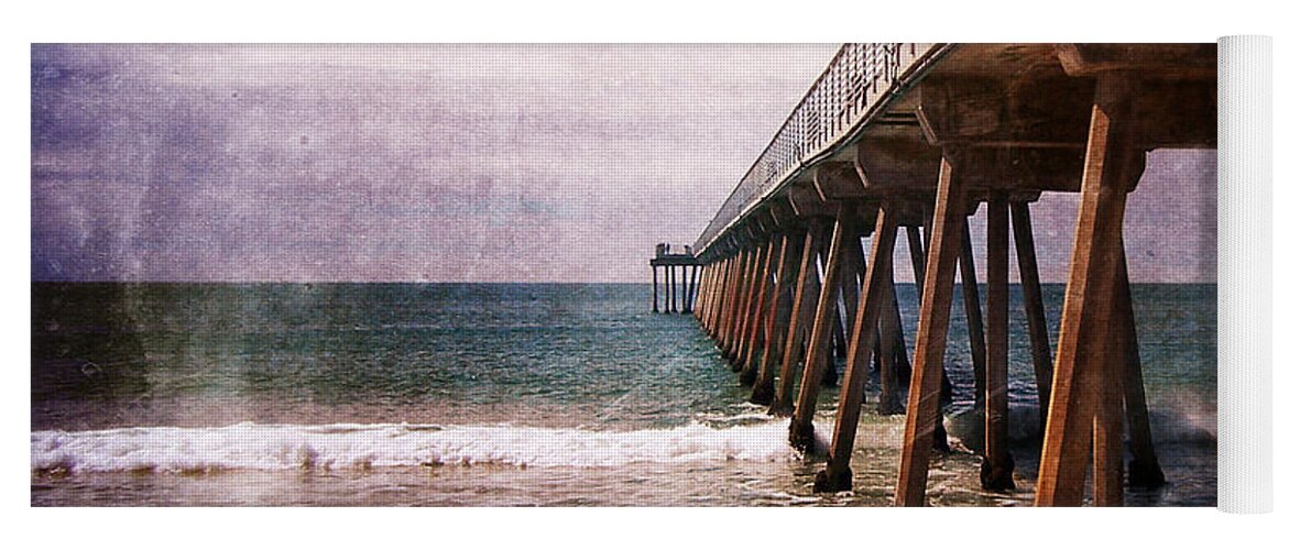 California Yoga Mat featuring the photograph California Pacific Ocean Pier by Phil Perkins