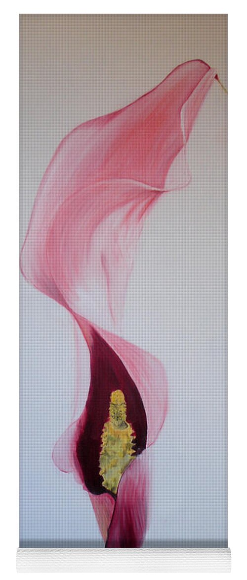 Calla Yoga Mat featuring the painting Calla Lilli by Claudia Goodell