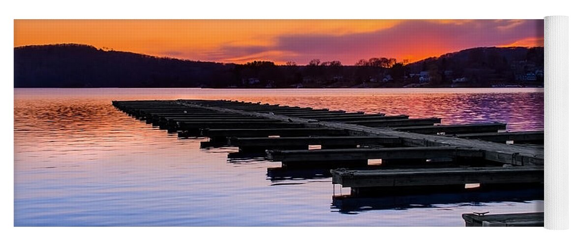 Candlewood Lake Yoga Mat featuring the photograph Candlewood Lake by Bill Wakeley