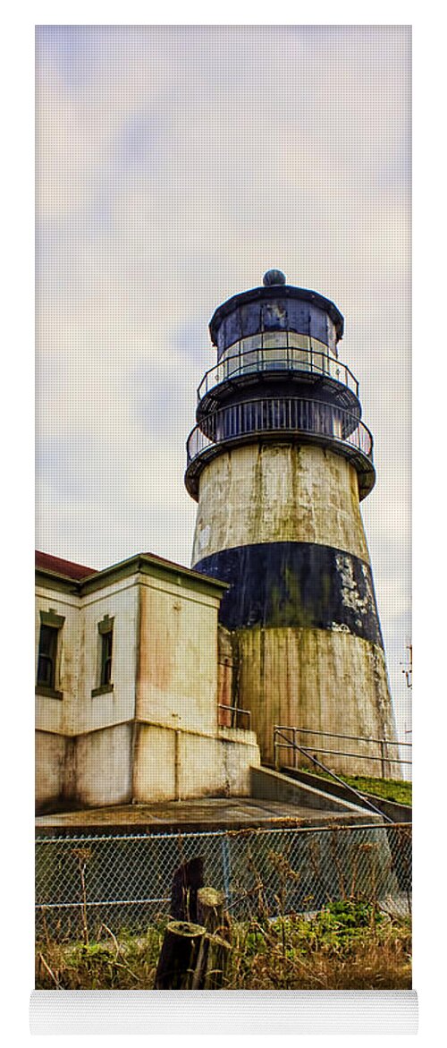 Lighthouse Yoga Mat featuring the photograph Cape Disappointment by Cathy Anderson