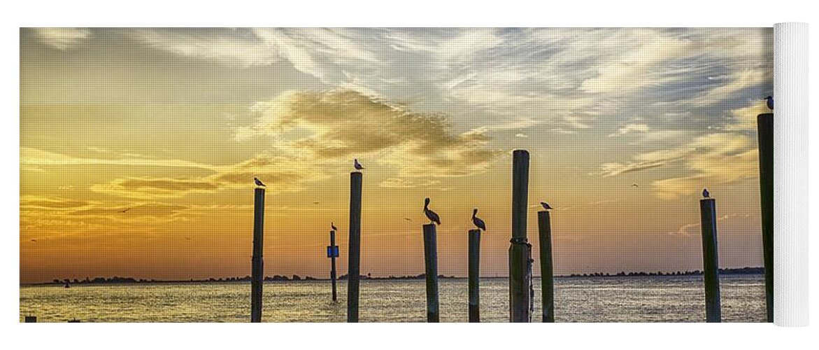 Southport Yoga Mat featuring the photograph Cape Fear Sunrise by Nick Noble