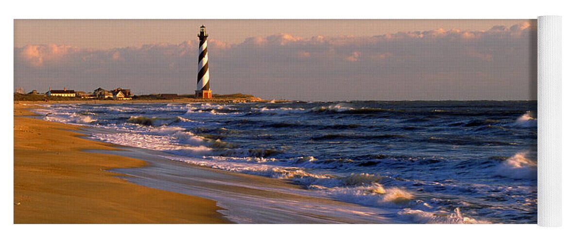 Beach Yoga Mat featuring the photograph Cape Hatteras Lighthouse, Nc by Jeffrey Lepore