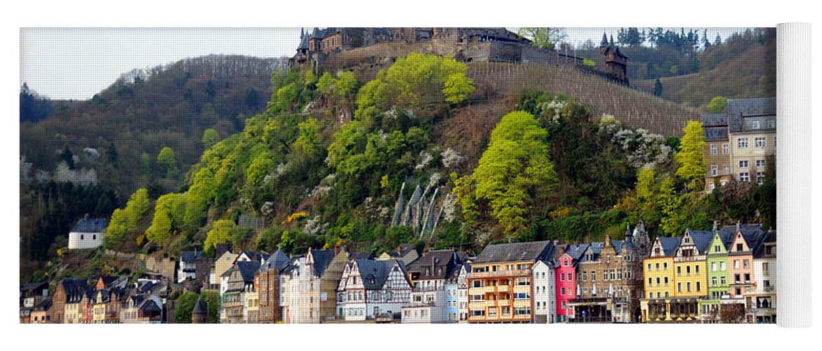 Germany Yoga Mat featuring the photograph Castle on Hill by Richard Gehlbach