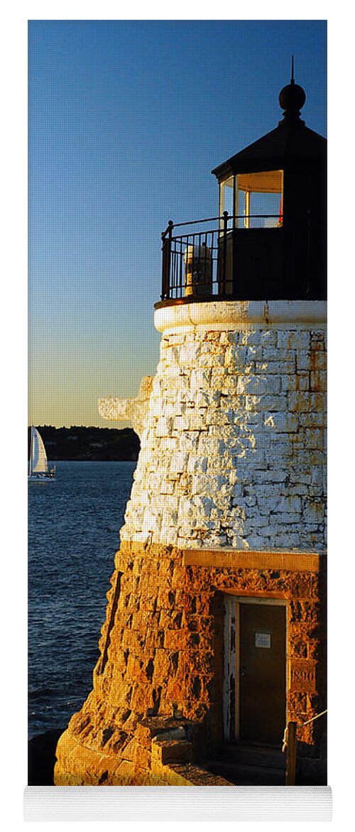 Lighthouse Yoga Mat featuring the photograph Castle Rock Lighthouse by James Kirkikis