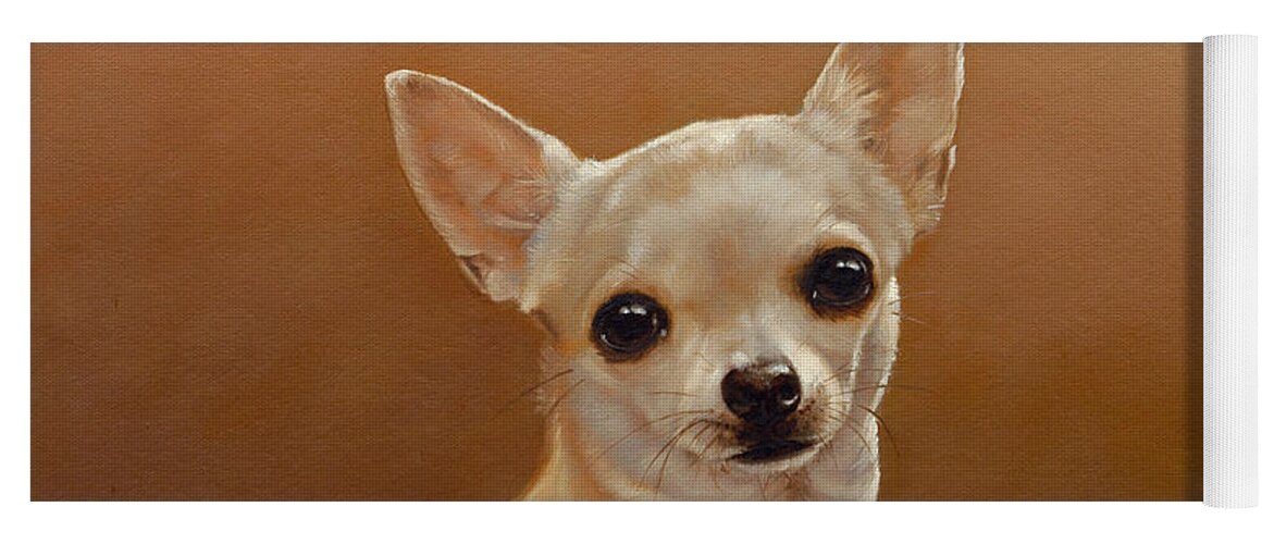 Chihuahua Yoga Mat featuring the painting Chihuahua I by John Silver